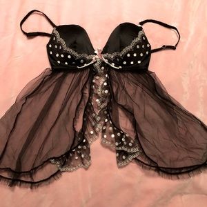 34C black Victoria’s Secret babydoll lingerie